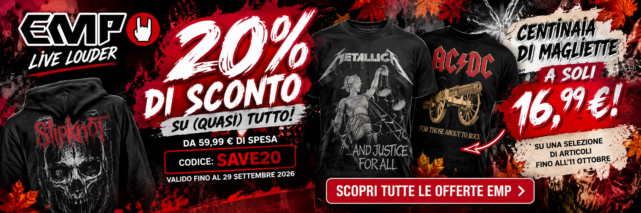 EMP – 20% di sconto con codice SAVE20