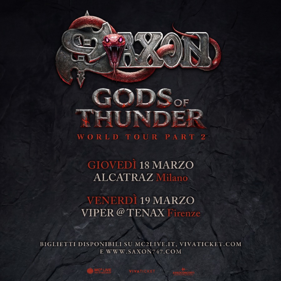 Saxon – concerti in Italia 2027